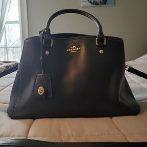 Coach Navy Blue Leather Tote